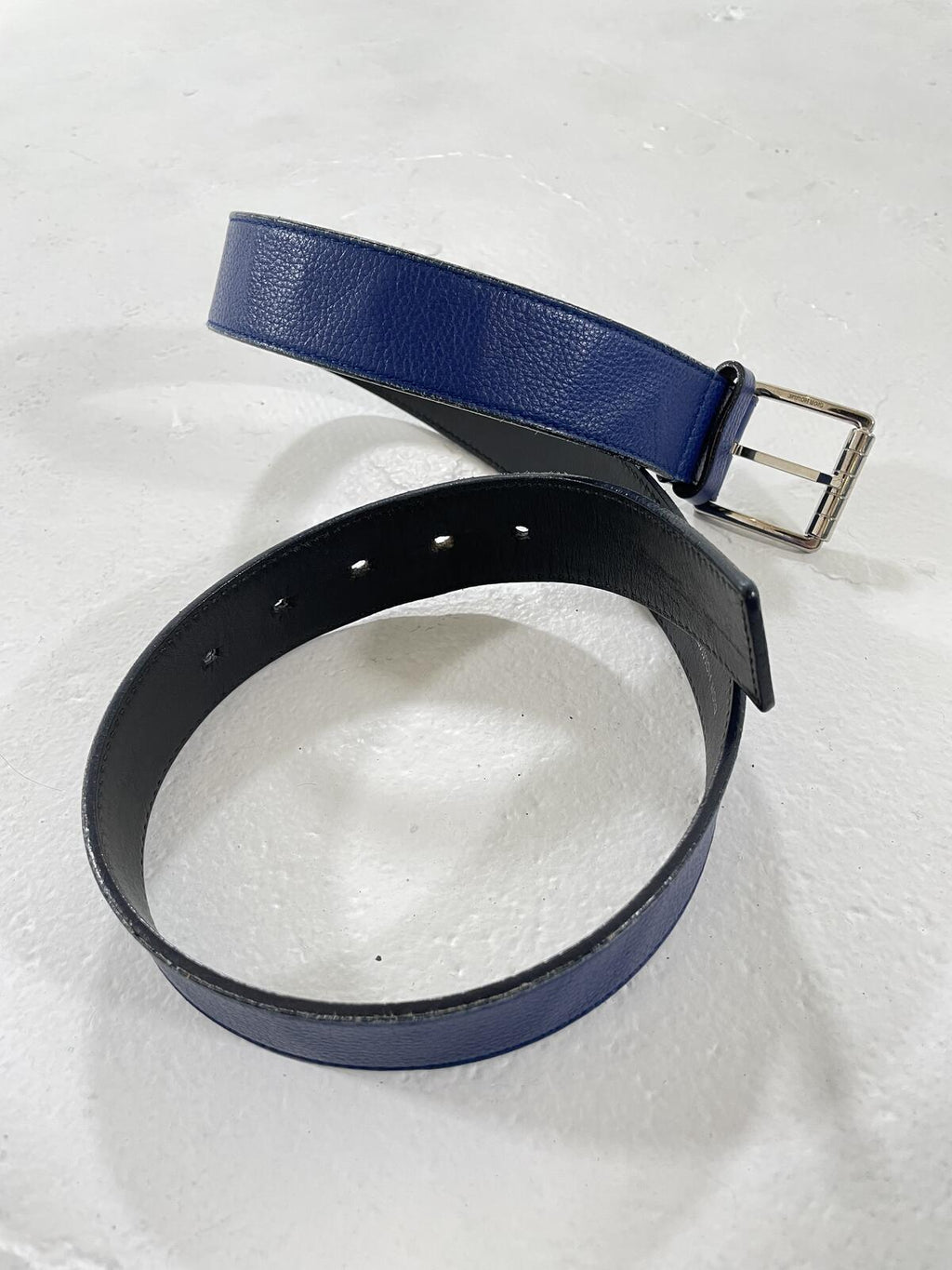 Dior Homme Blue Leather Belt
