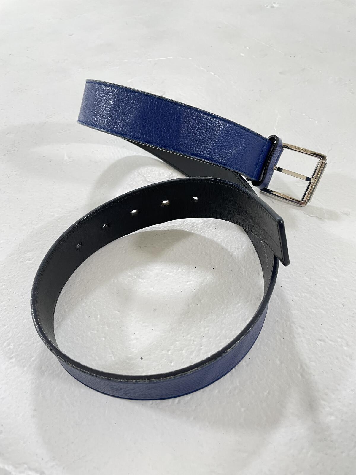 Dior Homme Blue Leather Belt