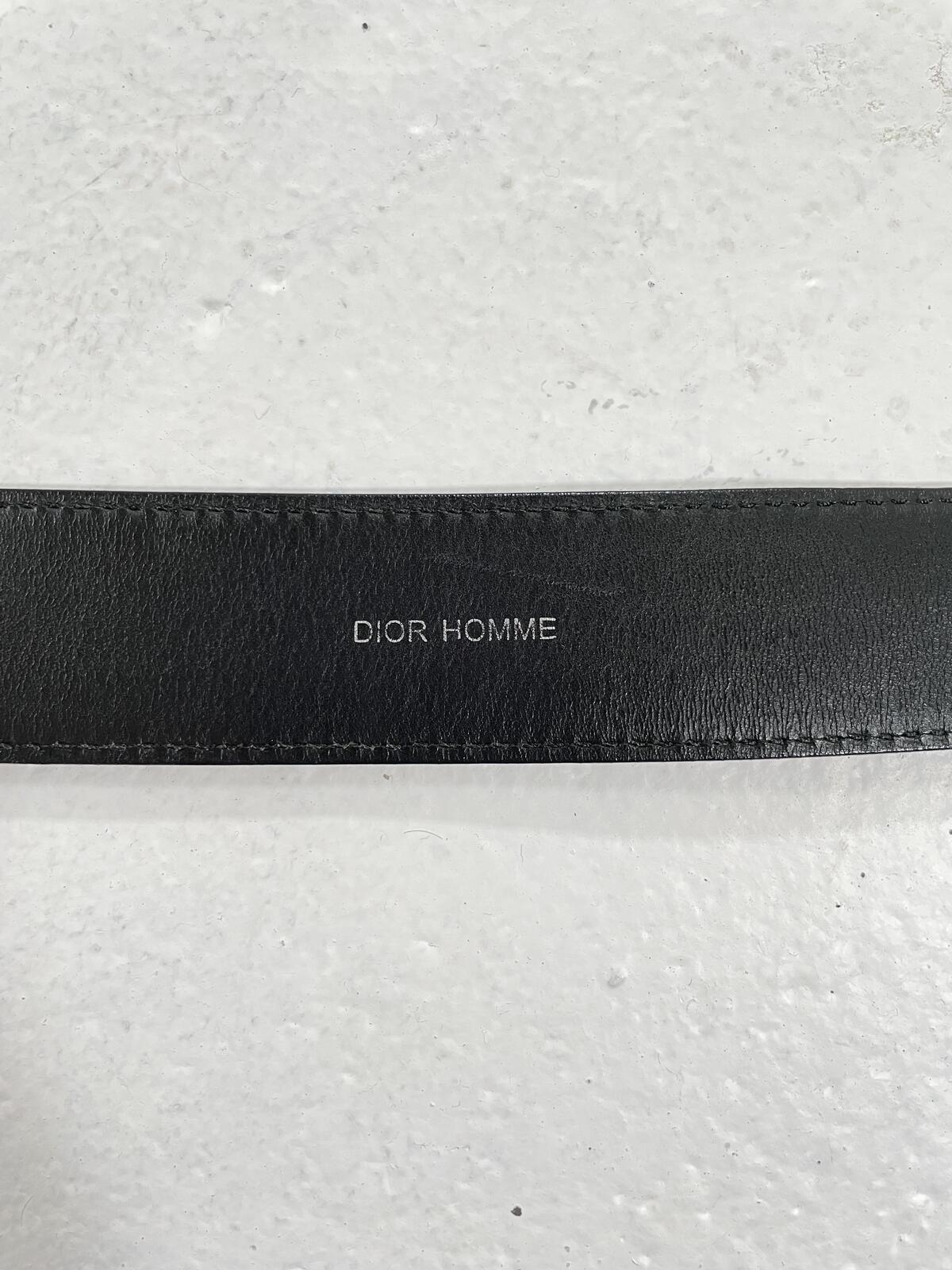 Dior Homme Blue Leather Belt
