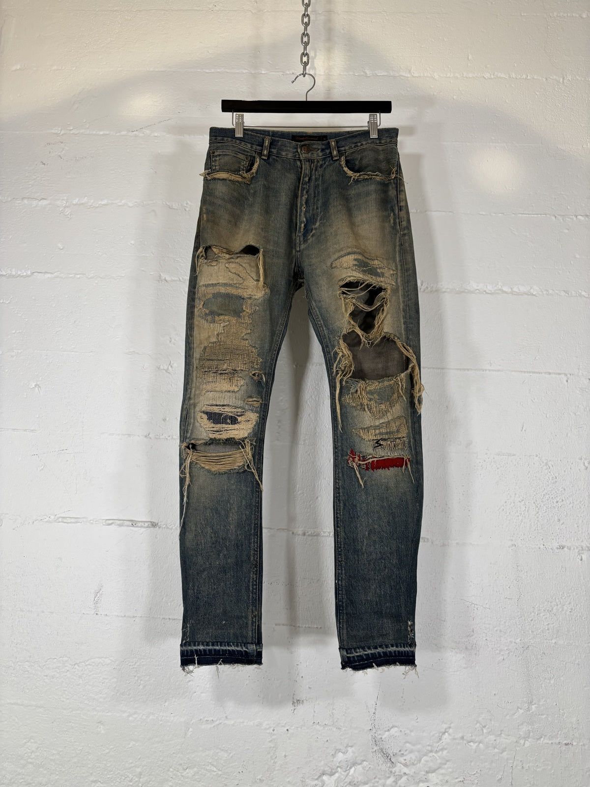 Undercover 68 Red Yarn Denim Jeans