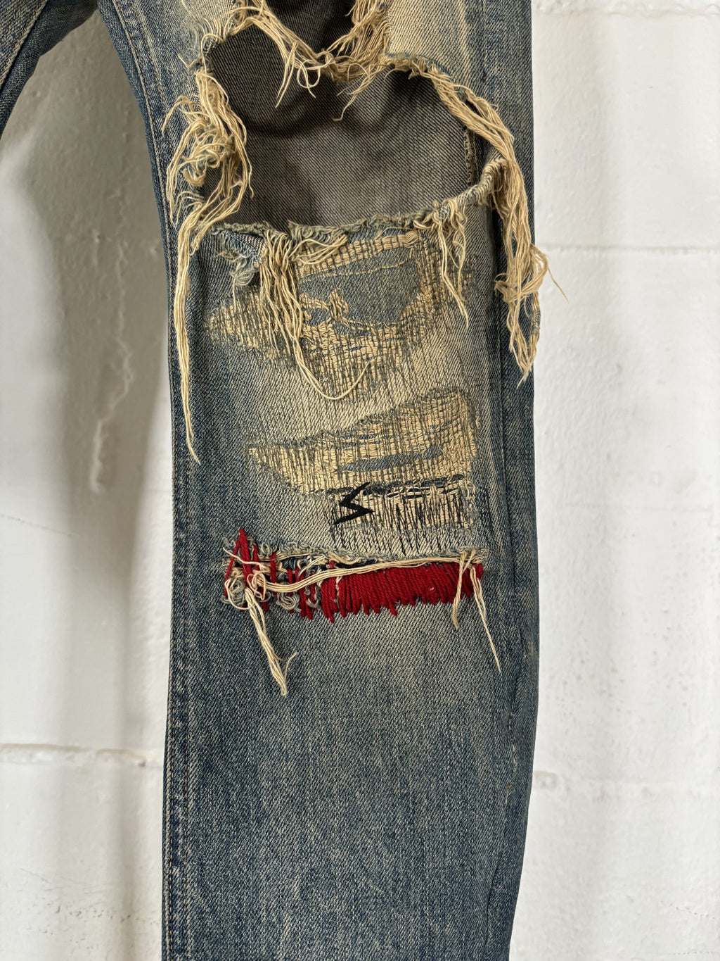 Undercover 68 Red Yarn Denim Jeans