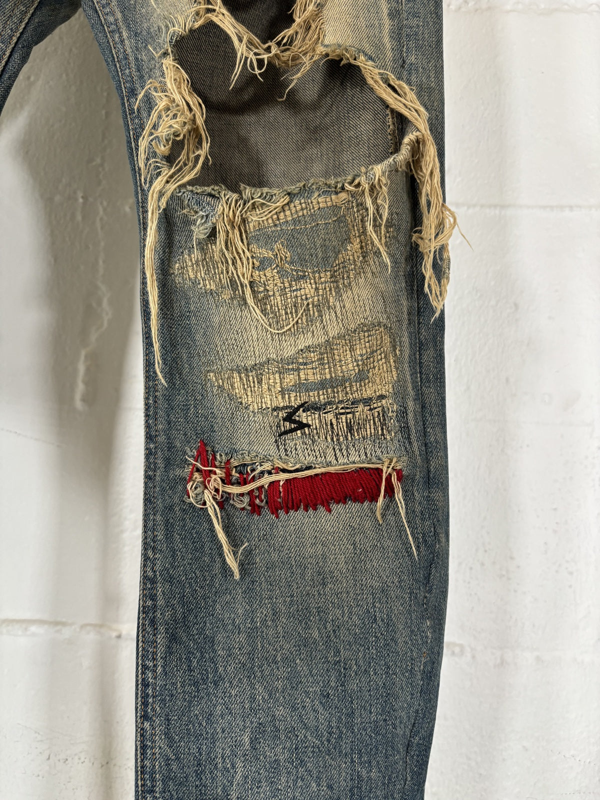 Undercover 68 Red Yarn Denim Jeans