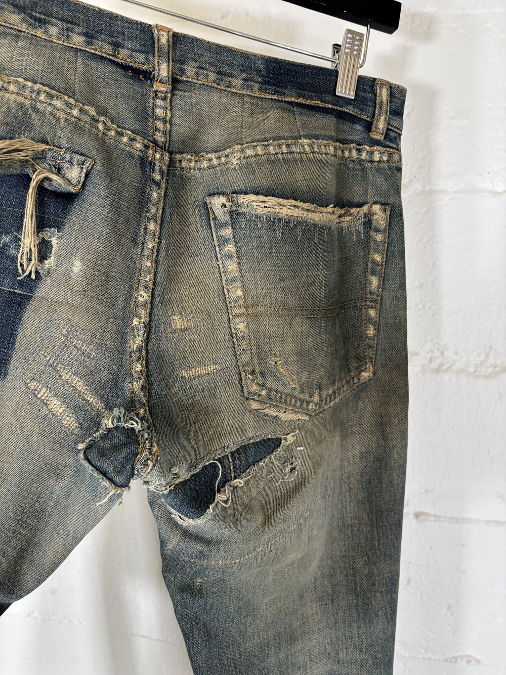 Undercover 68 Red Yarn Denim Jeans