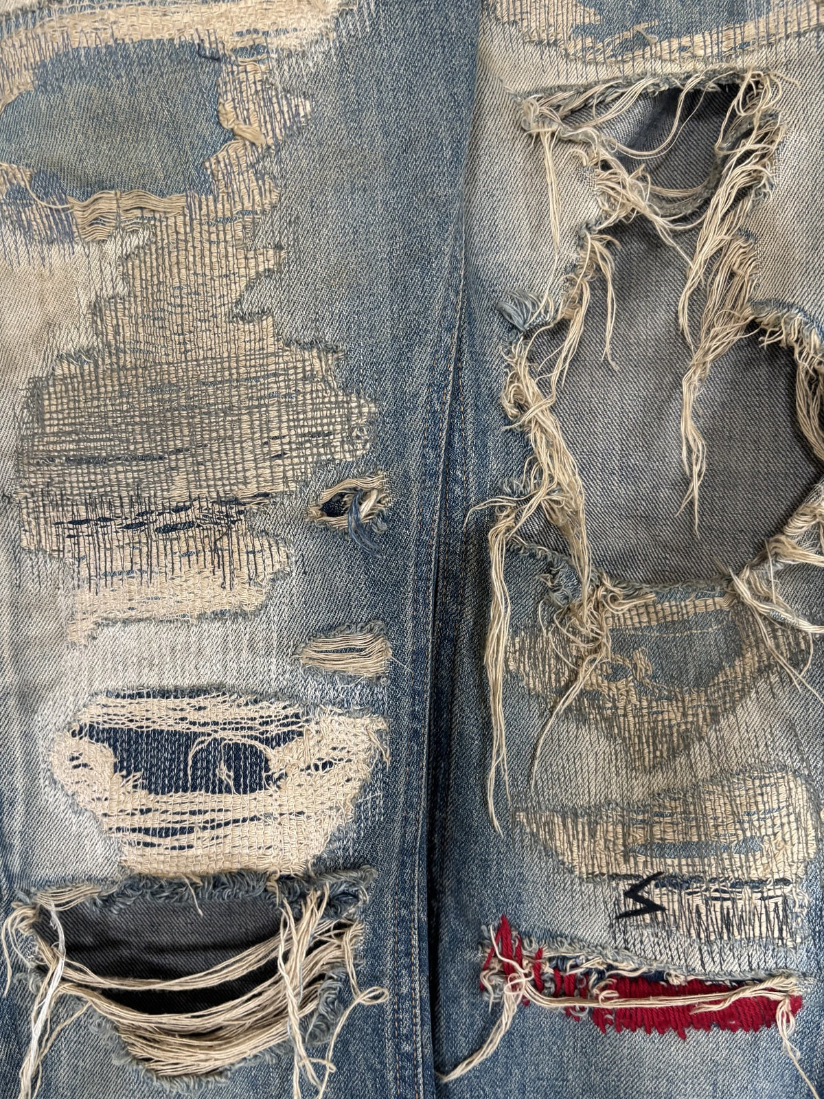 Undercover 68 Red Yarn Denim Jeans