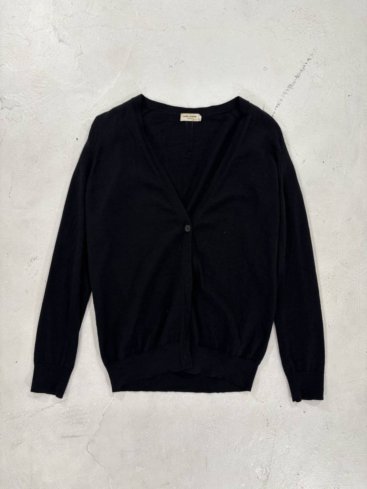 Saint Laurent Paris Cardigan {{ color }} {{ brand }} {{ archive }} {{ season }} {{ year }} {{ hedi slimane }}
