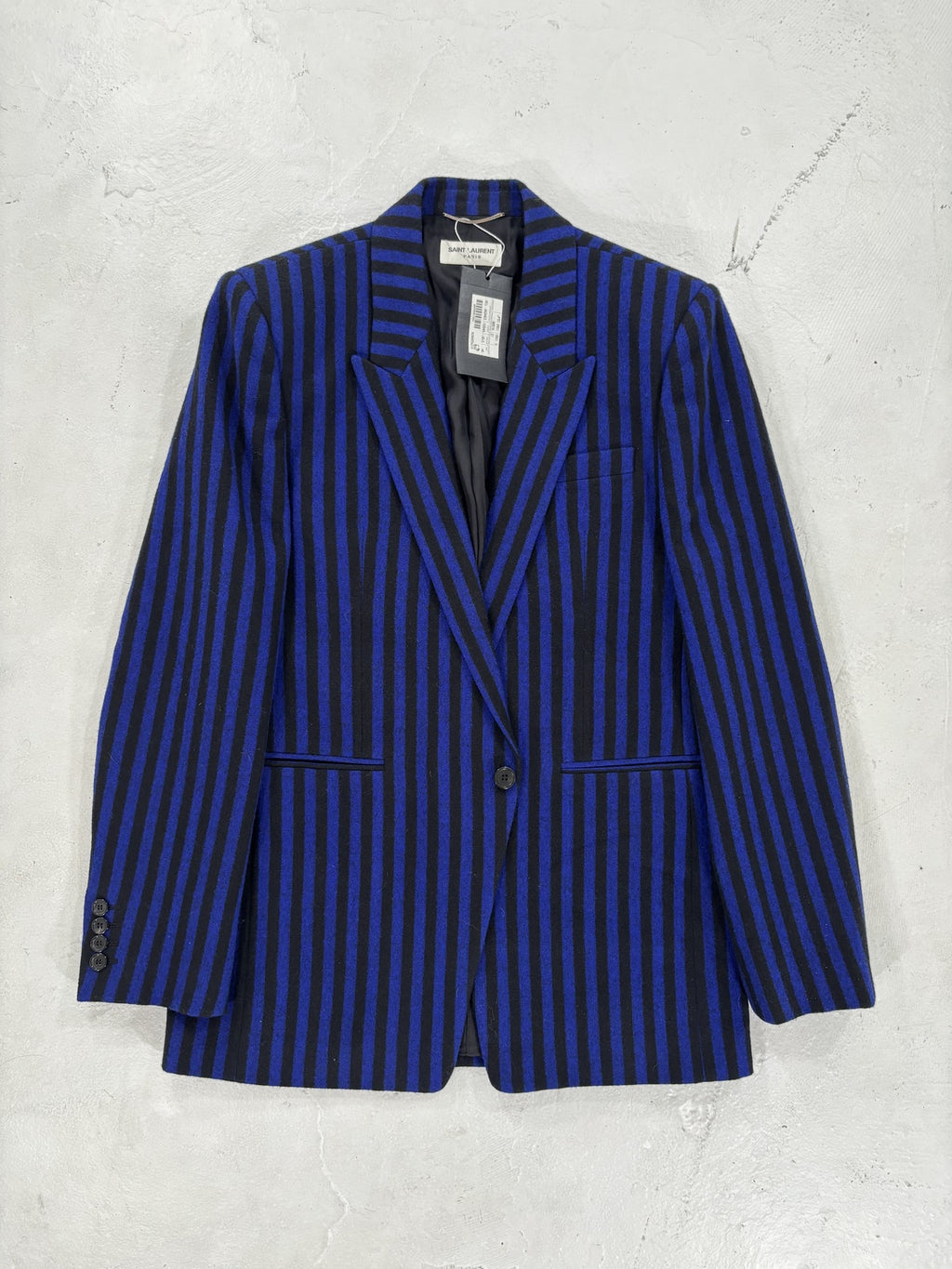 Saint Laurent Paris Striped Blazer {{ color }} {{ brand }} {{ archive }} {{ season }} {{ year }} {{ hedi slimane }}