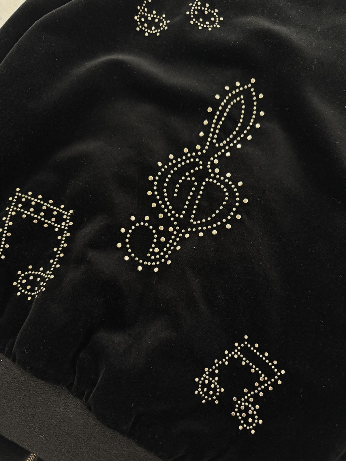 Saint Laurent Paris Music Note Satin Bomber Jacket {{ color }} {{ brand }} {{ archive }} {{ season }} {{ year }} {{ hedi slimane }}