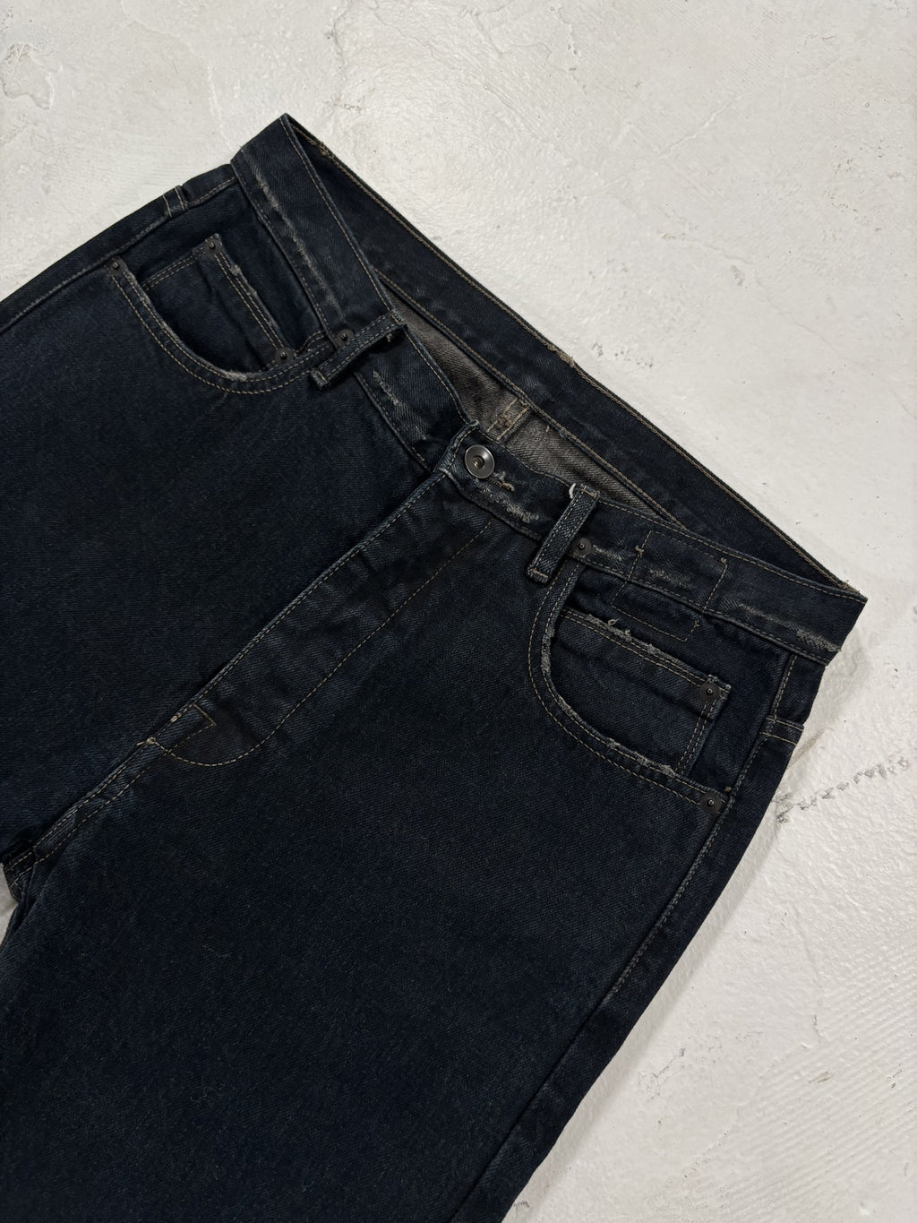 Rick Owens Olmar & Mirta Torrence Cut Selvedge Denim {{ color }} {{ brand }} {{ archive }} {{ season }} {{ year }} {{ hedi slimane }}