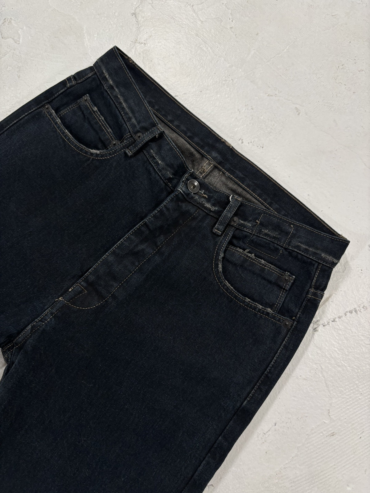 Rick Owens Olmar & Mirta Torrence Cut Selvedge Denim {{ color }} {{ brand }} {{ archive }} {{ season }} {{ year }} {{ hedi slimane }}