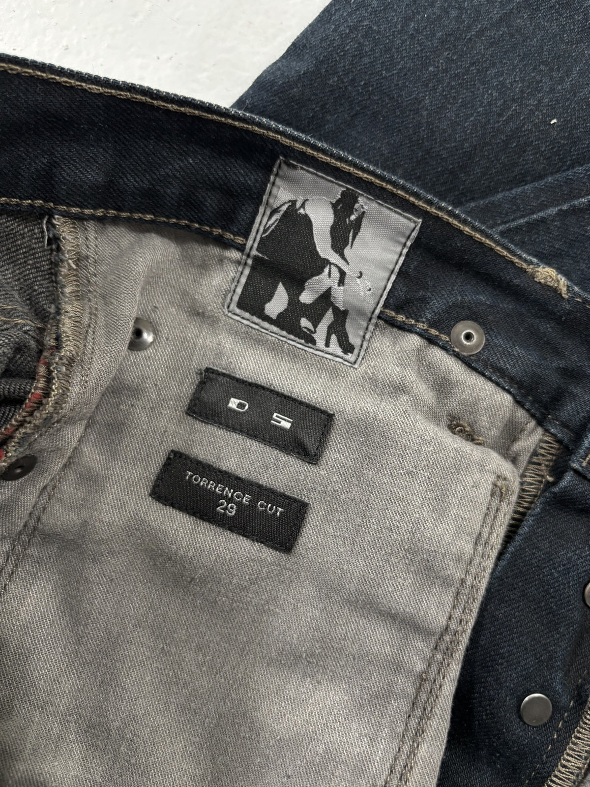 Rick Owens Olmar & Mirta Torrence Cut Selvedge Denim {{ color }} {{ brand }} {{ archive }} {{ season }} {{ year }} {{ hedi slimane }}