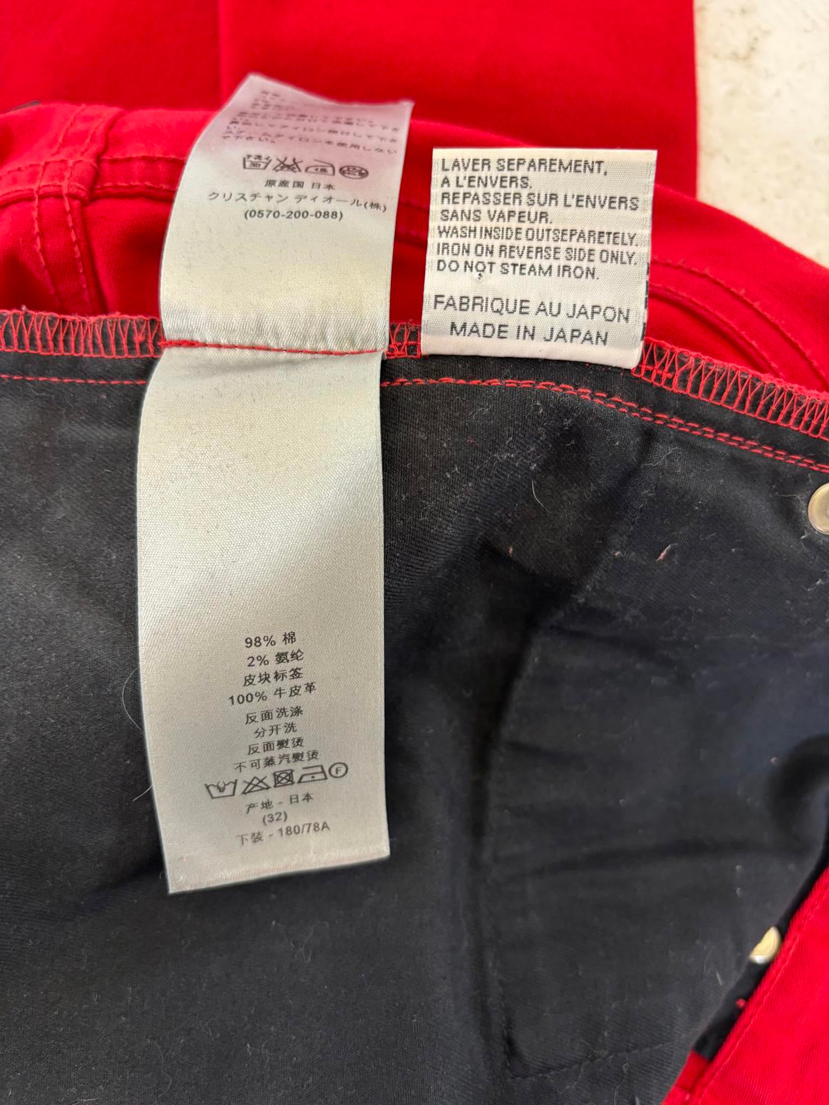 Dior Homme Red Jeans