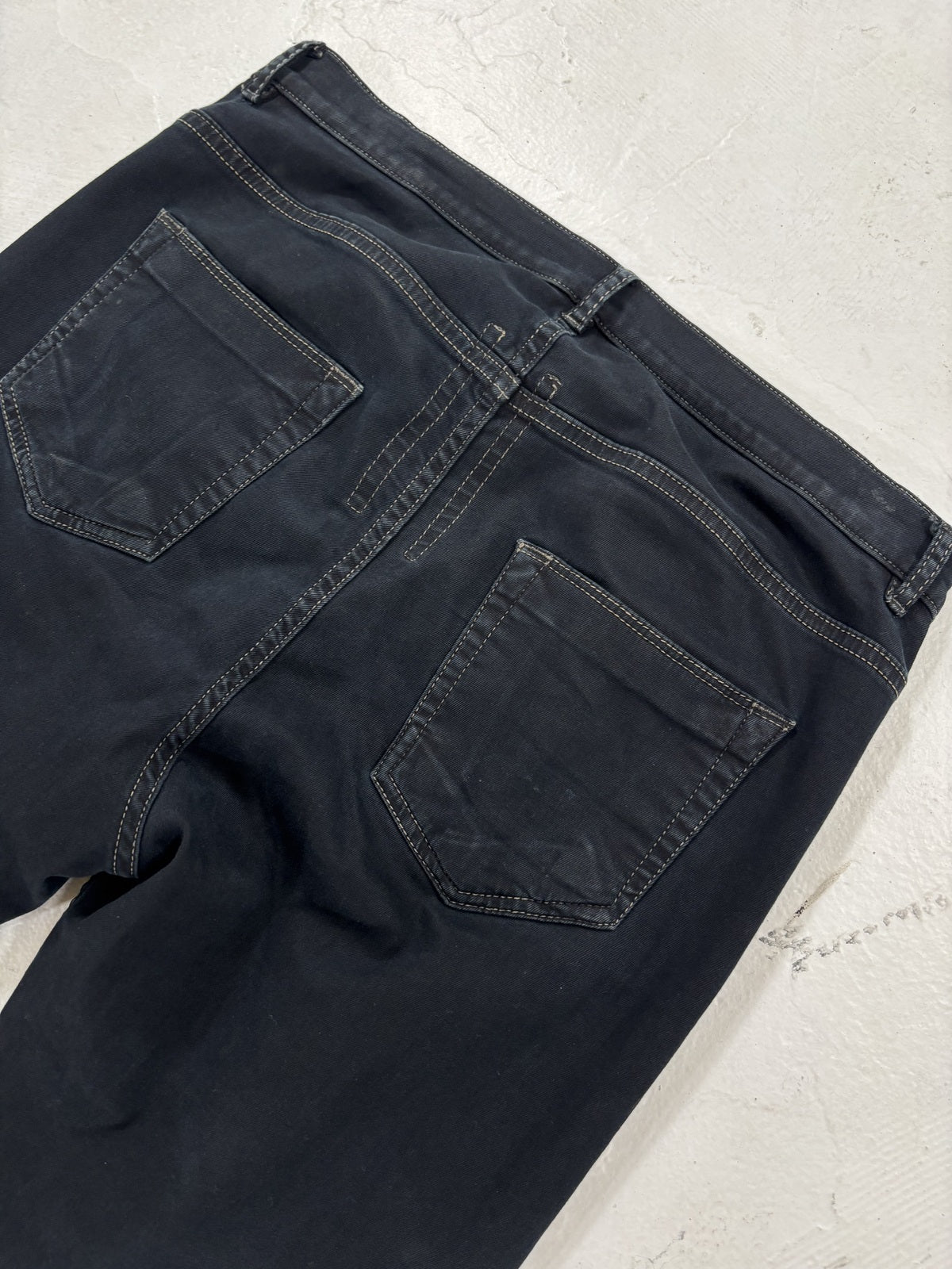 Rick Owens Olmar & Mirta "Black Scrub" Torrance Cut Denim {{ color }} {{ brand }} {{ archive }} {{ season }} {{ year }} {{ hedi slimane }}