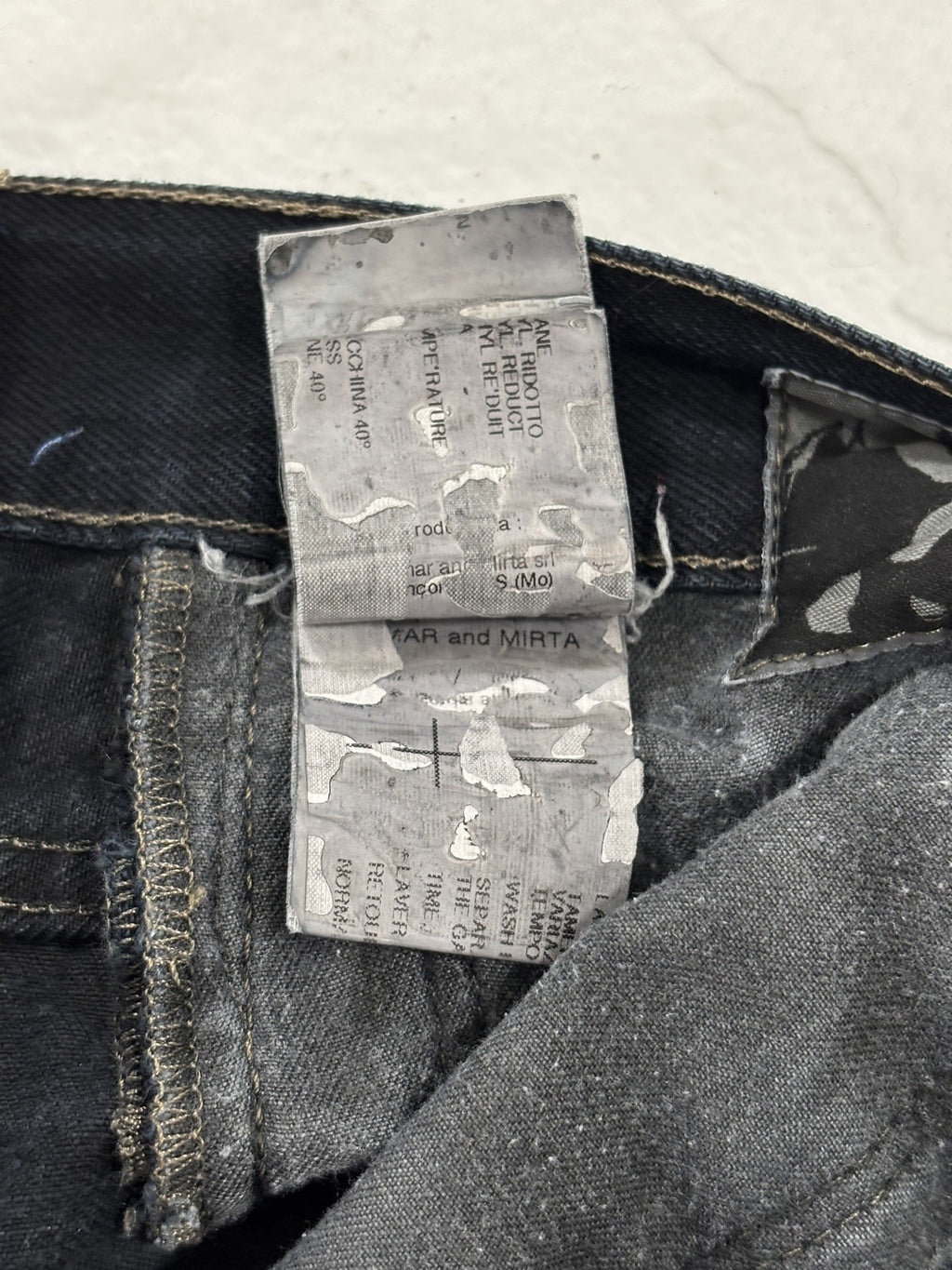 Rick Owens Olmar & Mirta Detroit Cut Denim {{ color }} {{ brand }} {{ archive }} {{ season }} {{ year }} {{ hedi slimane }}