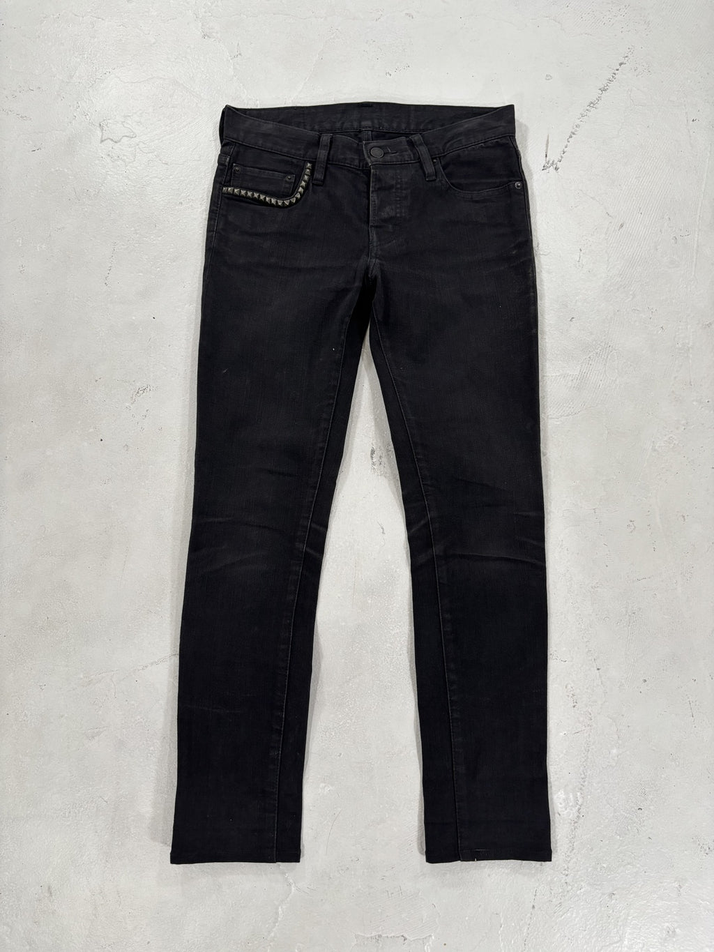 Hysteric Glamour Black Studded Denim {{ color }} {{ brand }} {{ archive }} {{ season }} {{ year }} {{ hedi slimane }}