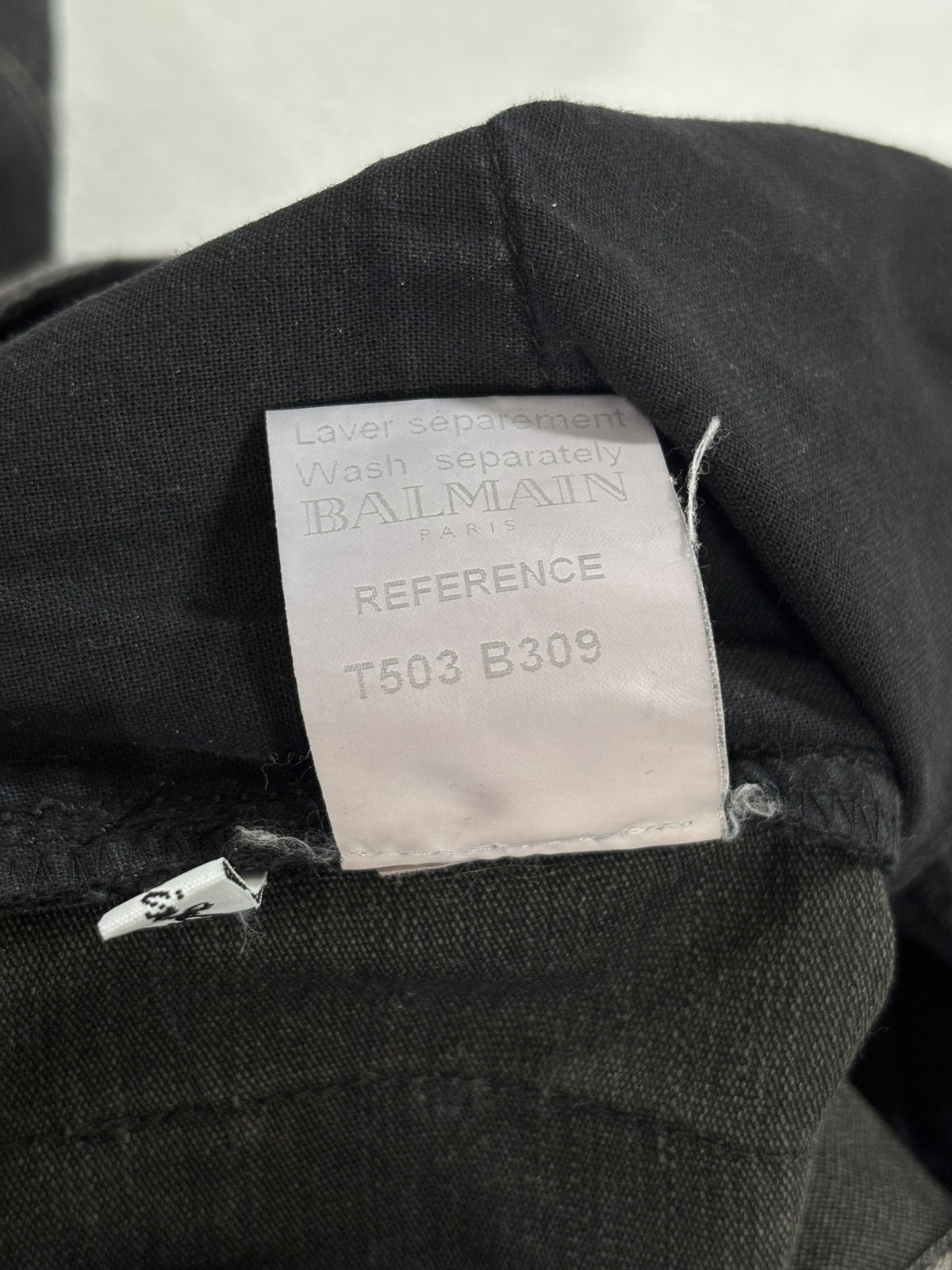 Balmain Black Egale Coin Cargo Jeans {{ color }} {{ brand }} {{ archive }} {{ season }} {{ year }} {{ hedi slimane }}