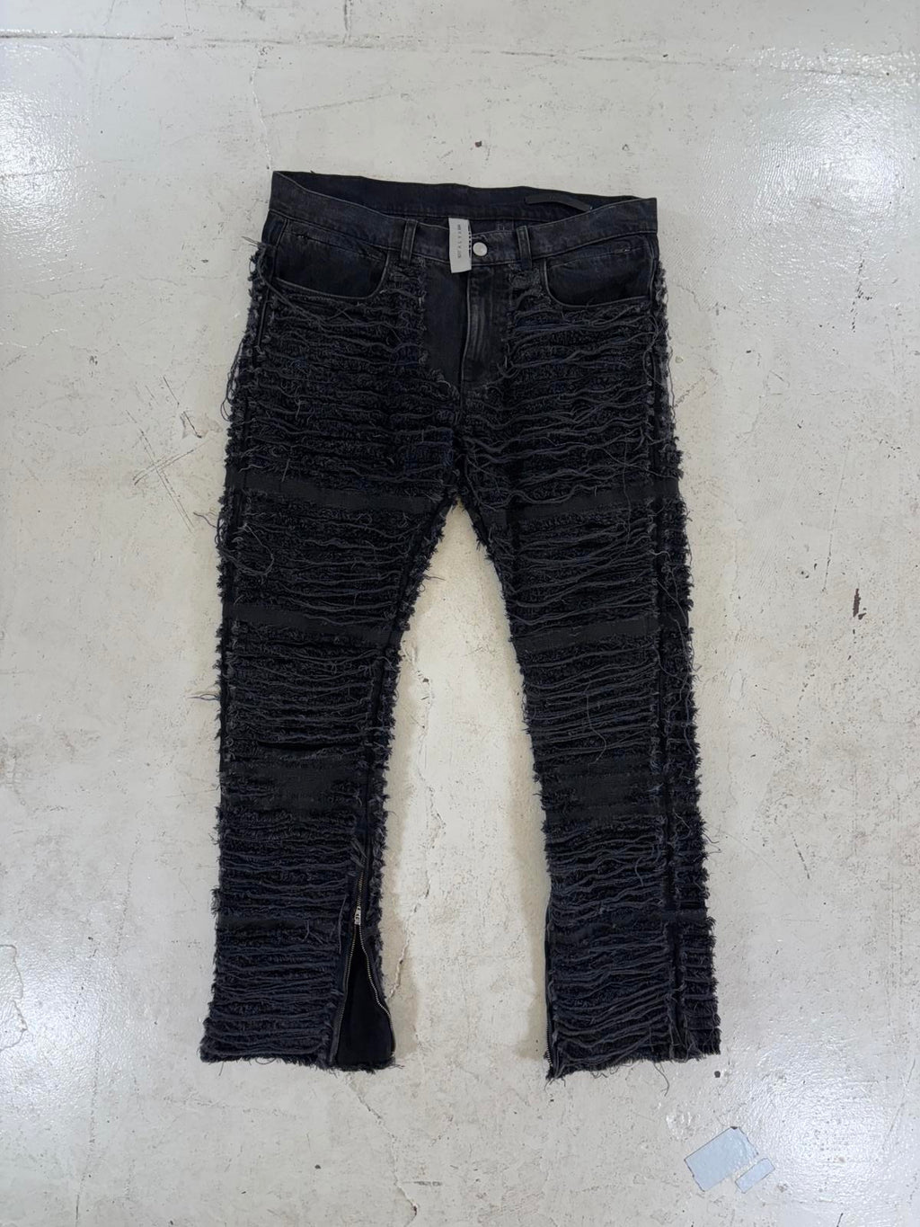1017 Alyx x BlackMeans distressed denim