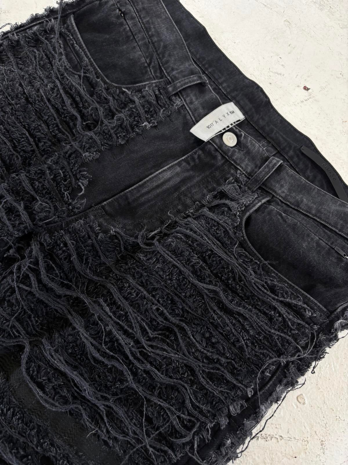 1017 Alyx x BlackMeans distressed denim