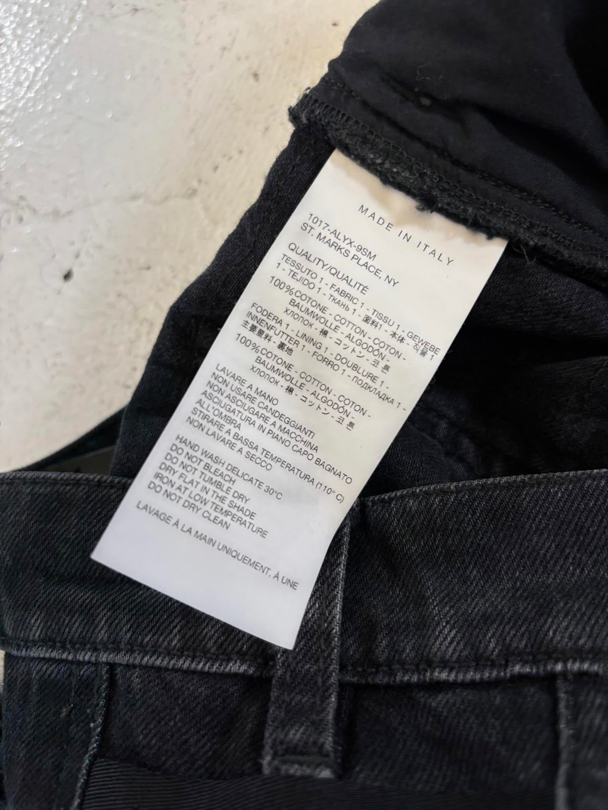 1017 Alyx x BlackMeans distressed denim