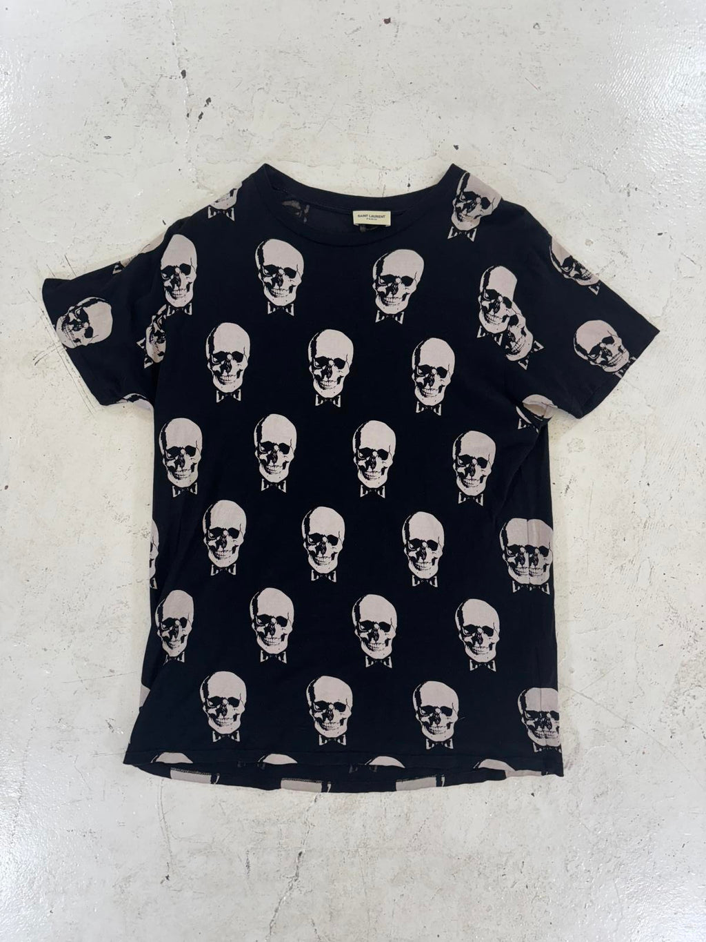 Saint Laurent Paris Skull T-Shirt
