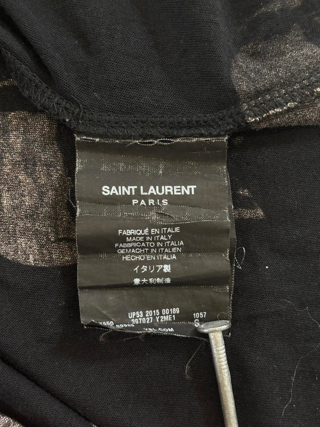 Saint Laurent Paris Skull T-Shirt