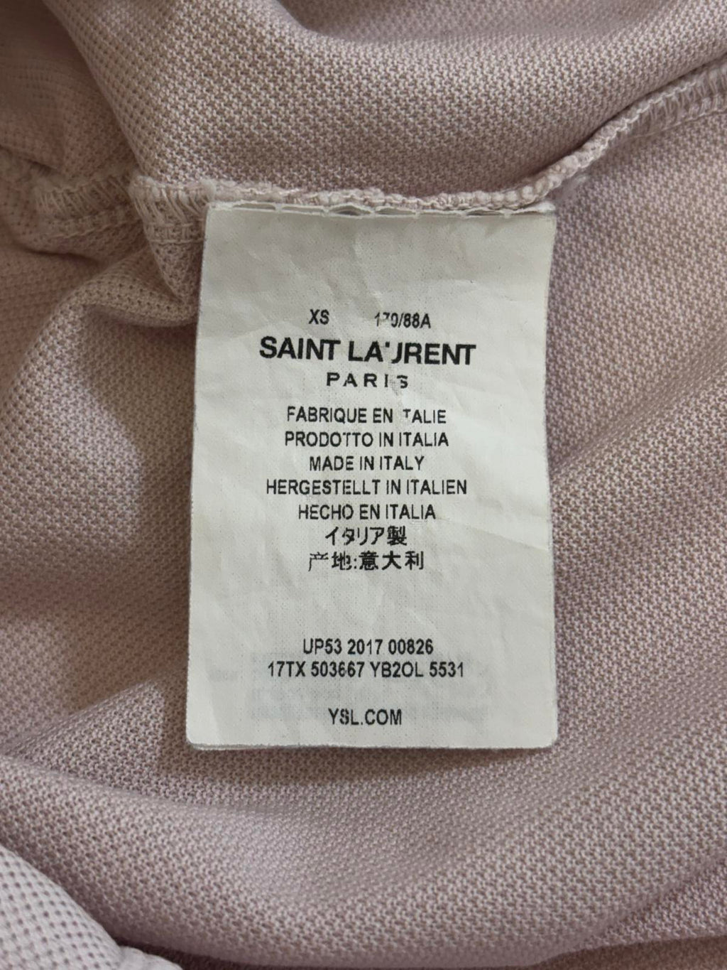Saint Laurent Paris Heaven polo