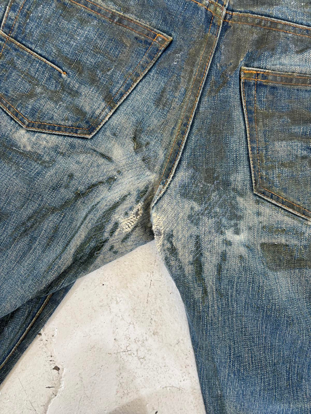 Dior Homme AW2007 Waxed “Luster” Denim