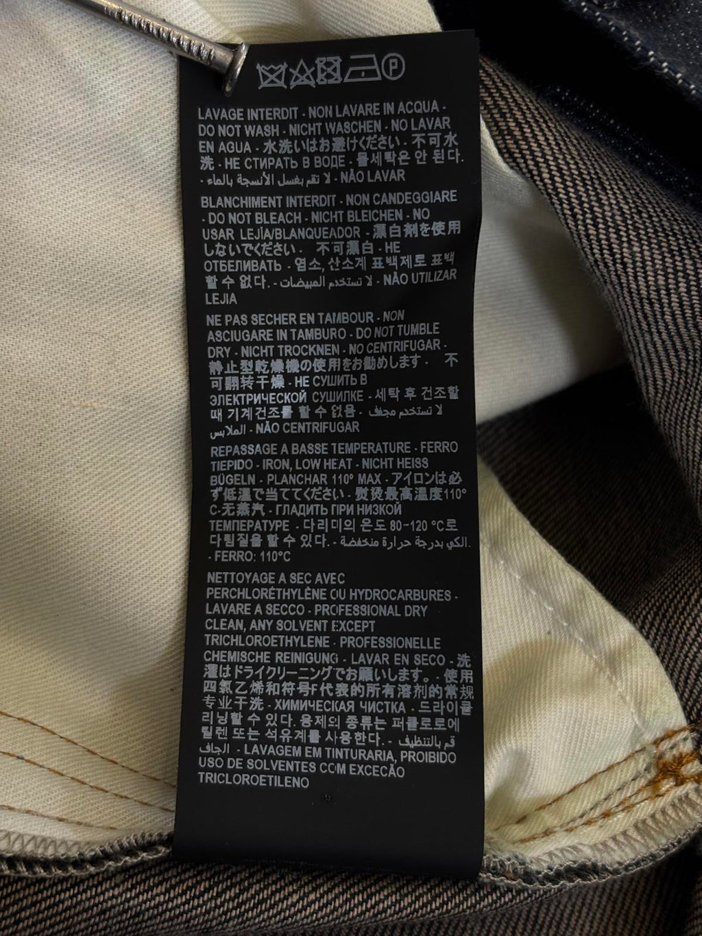 Saint Laurent Paris Raw Indigo D18 Denim
