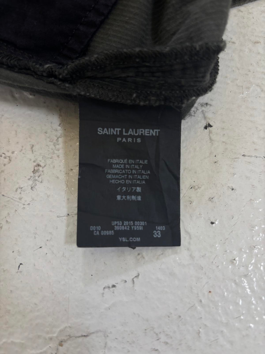 Saint Laurent Paris corduroy DO2