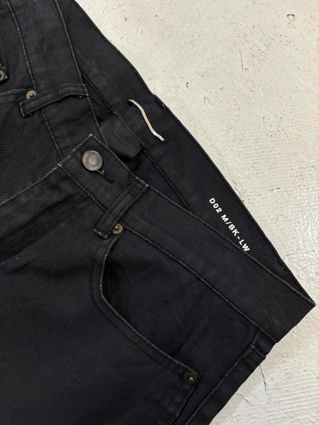 Saint Laurent Paris waxed d02 denim