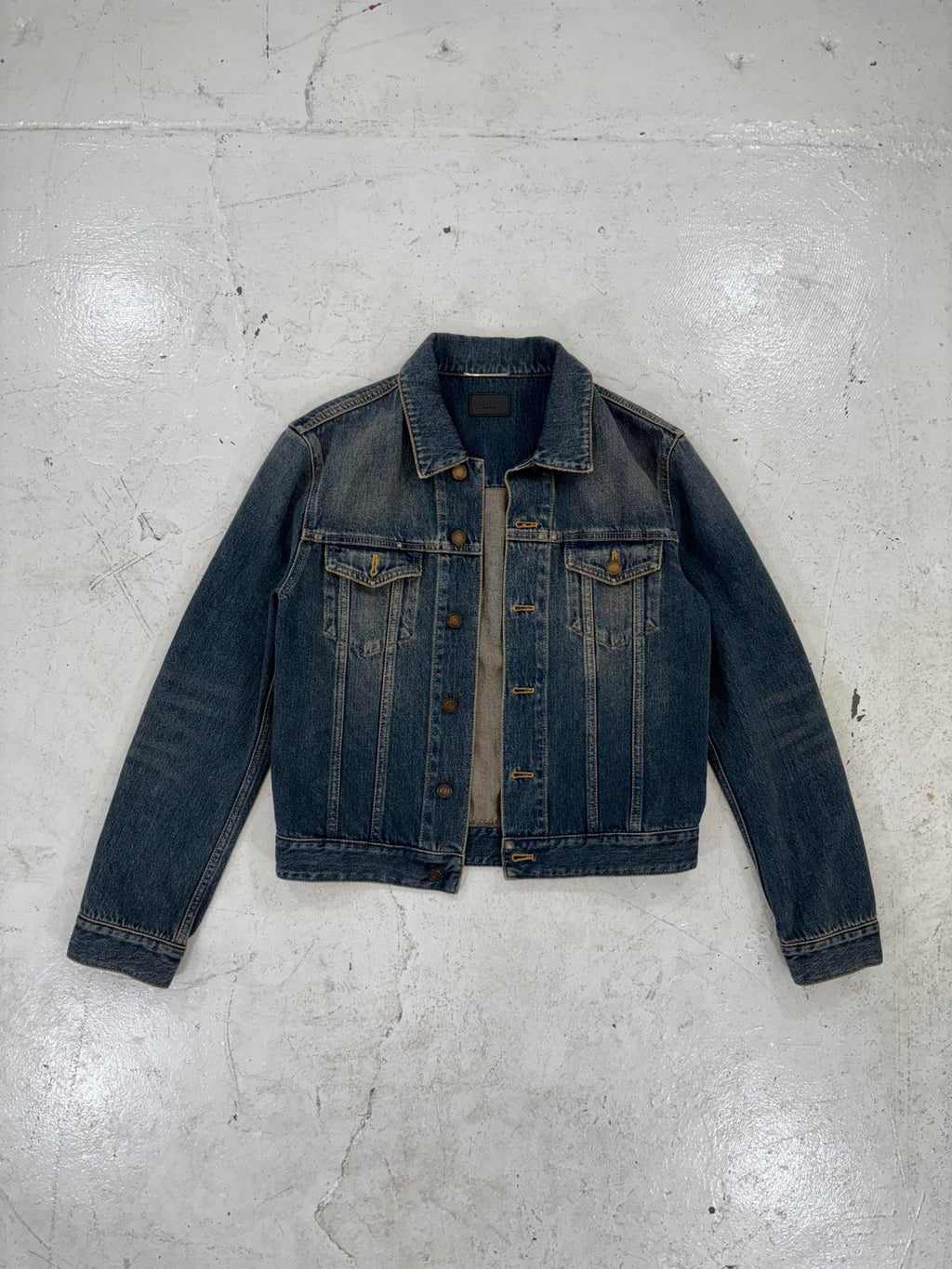 Saint Laurent Paris rust Denim Jacket