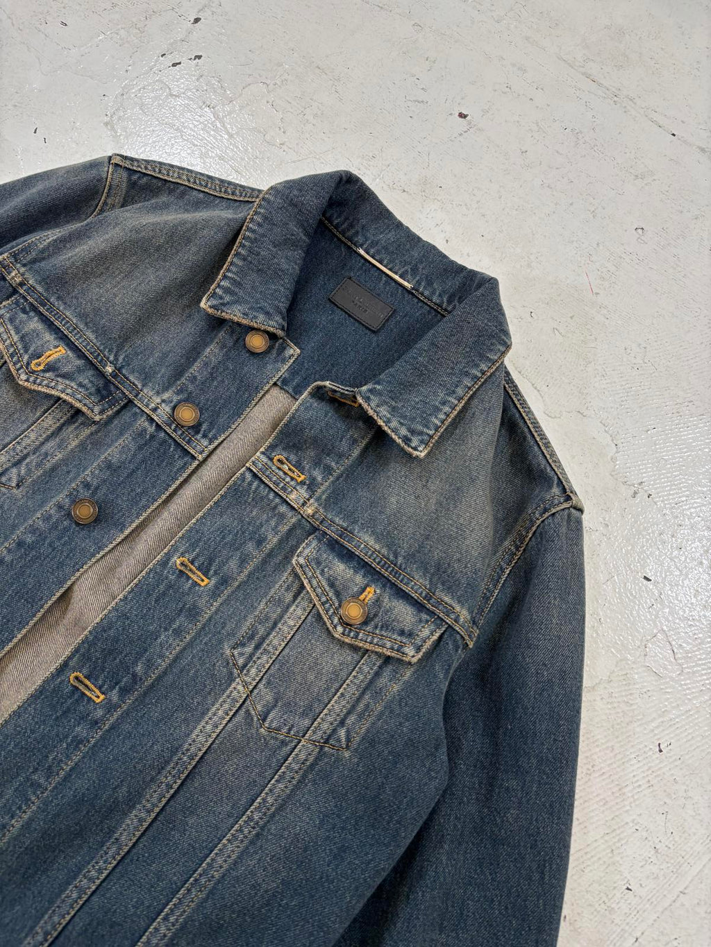 Saint Laurent Paris rust Denim Jacket