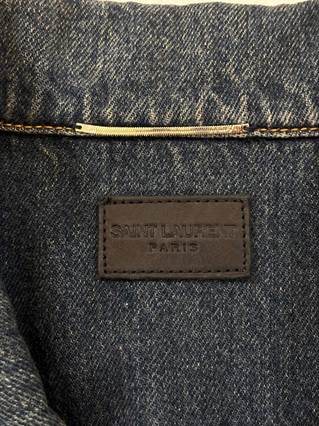Saint Laurent Paris rust Denim Jacket