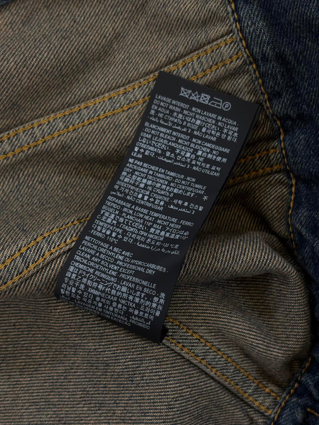 Saint Laurent Paris rust Denim Jacket