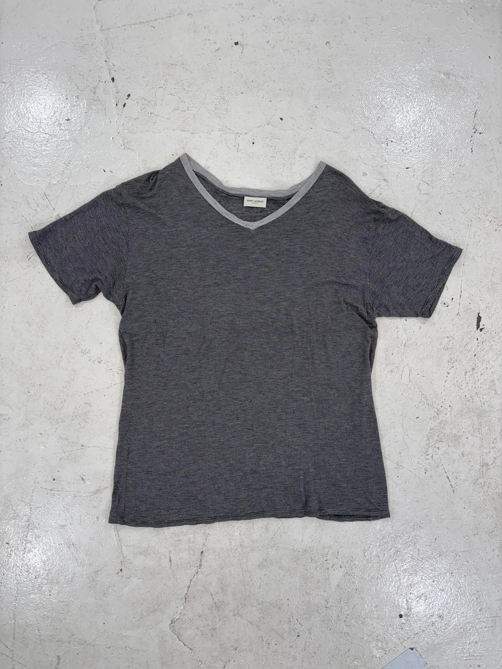 Saint Laurent Paris Striped T-Shirt