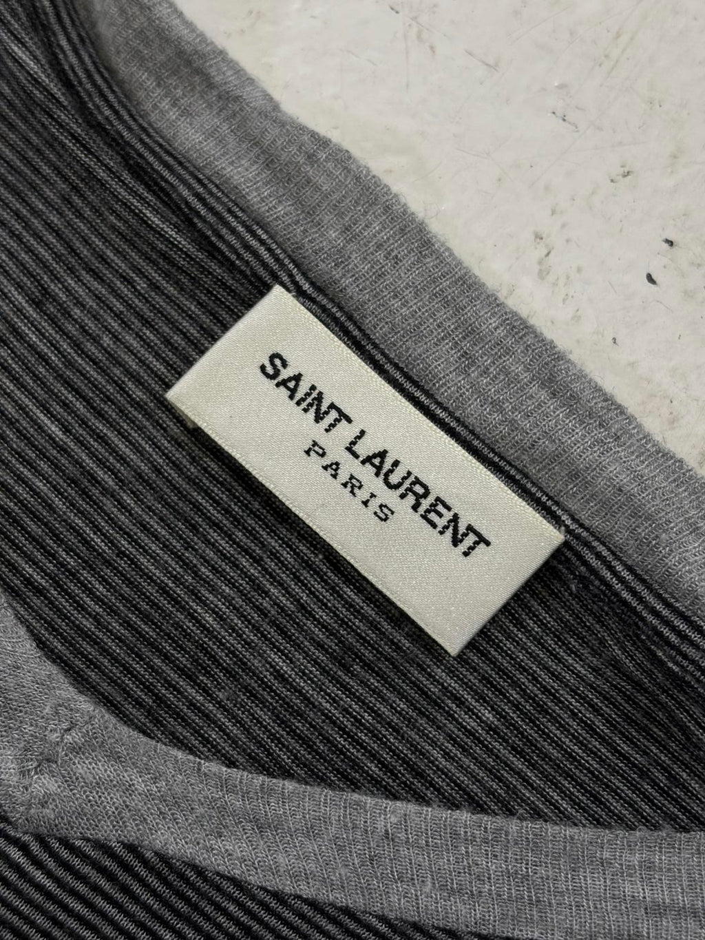 Saint Laurent Paris Striped T-Shirt