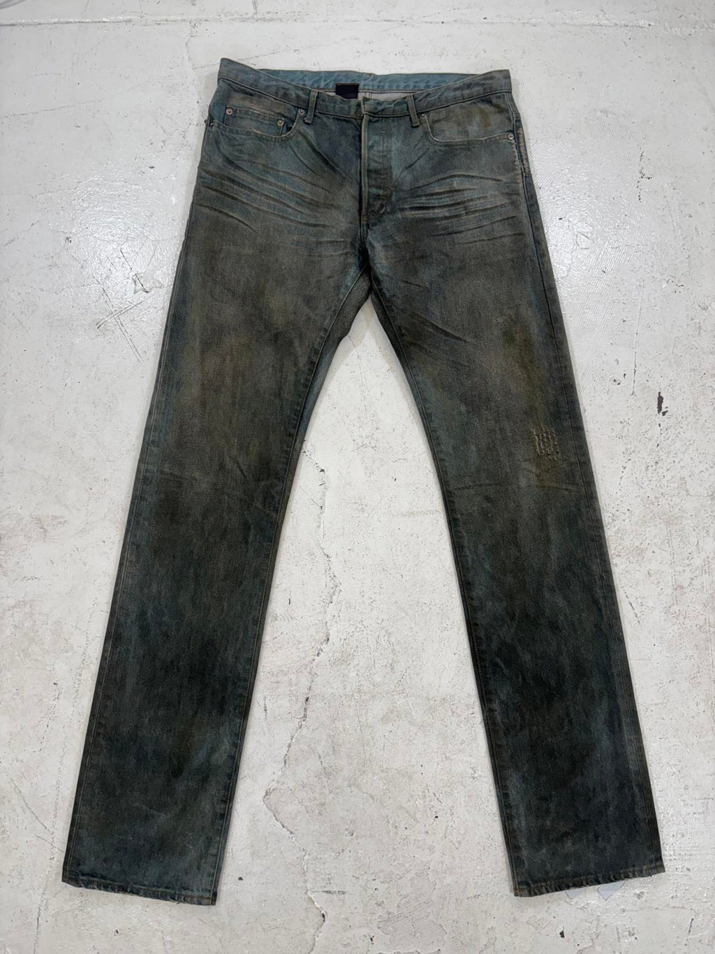 Dior Homme Dirty Clair Clawmark Jeans
