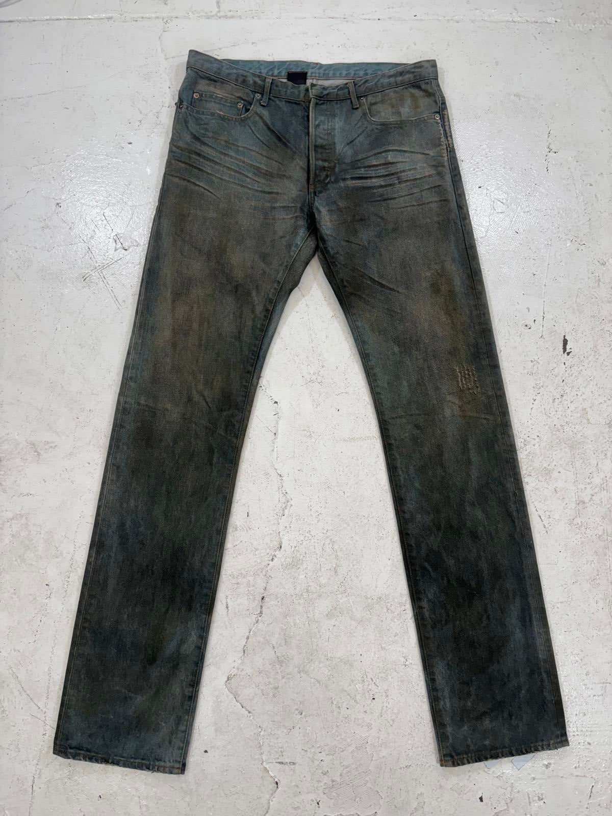 Dior Homme Dirty Clair Clawmark Jeans