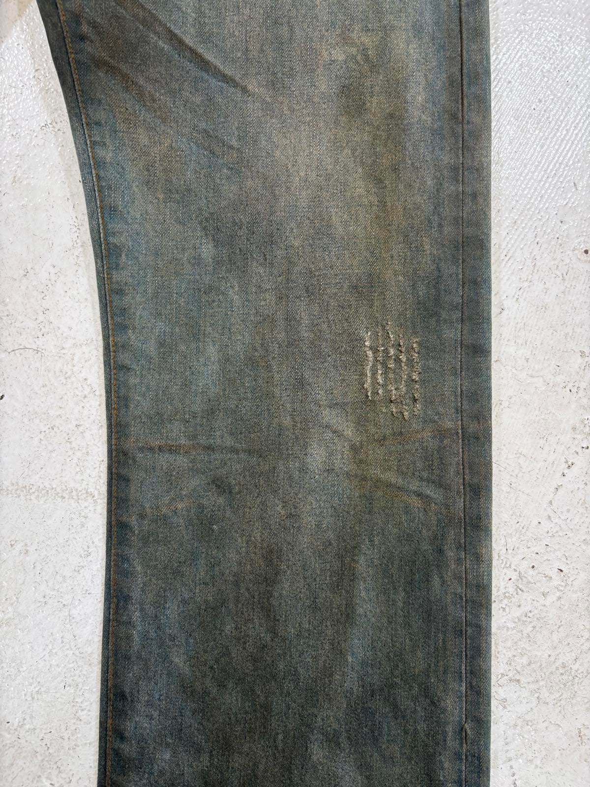 Dior Homme Dirty Clair Clawmark Jeans