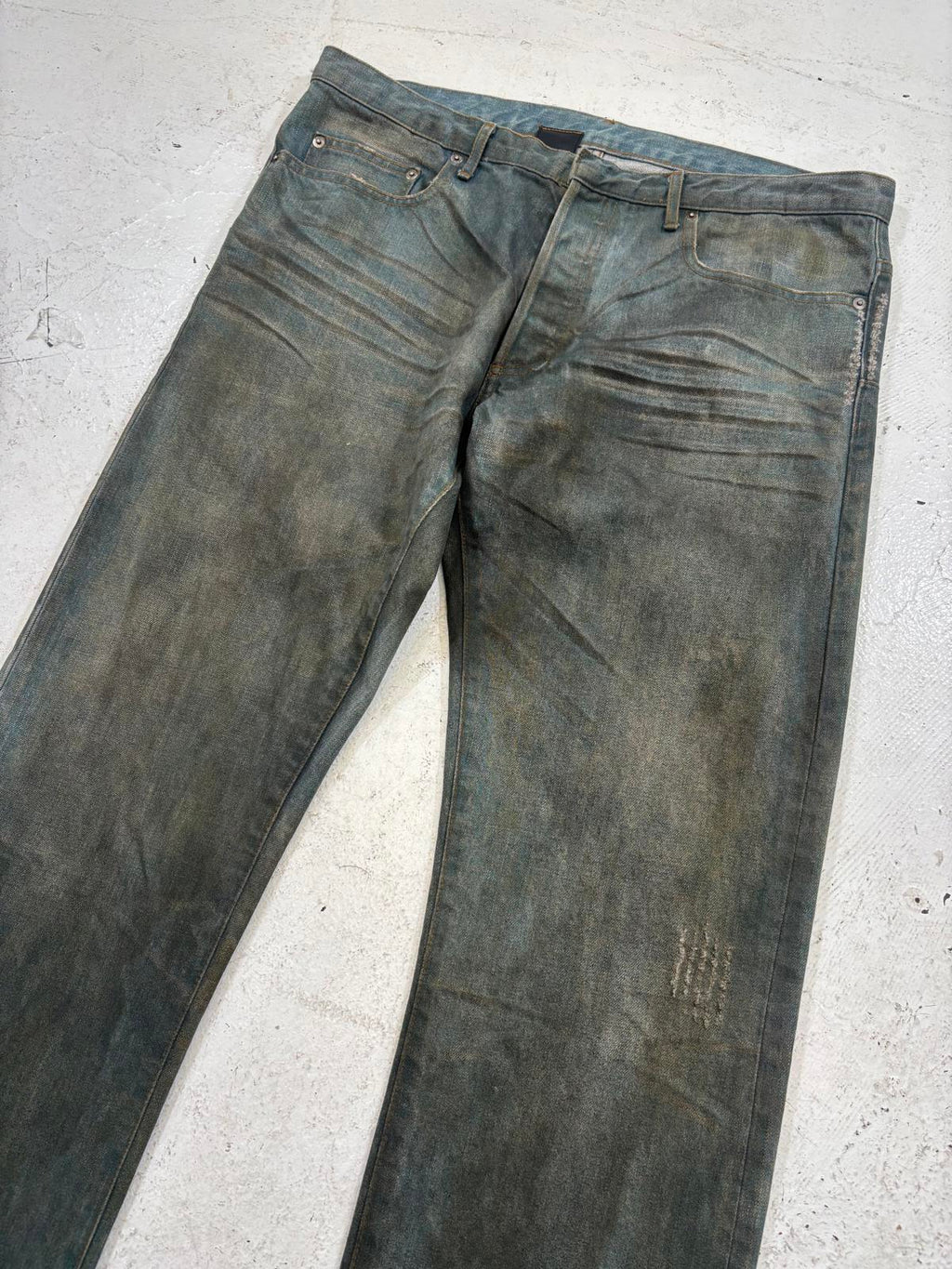 Dior Homme Dirty Clair Clawmark Jeans