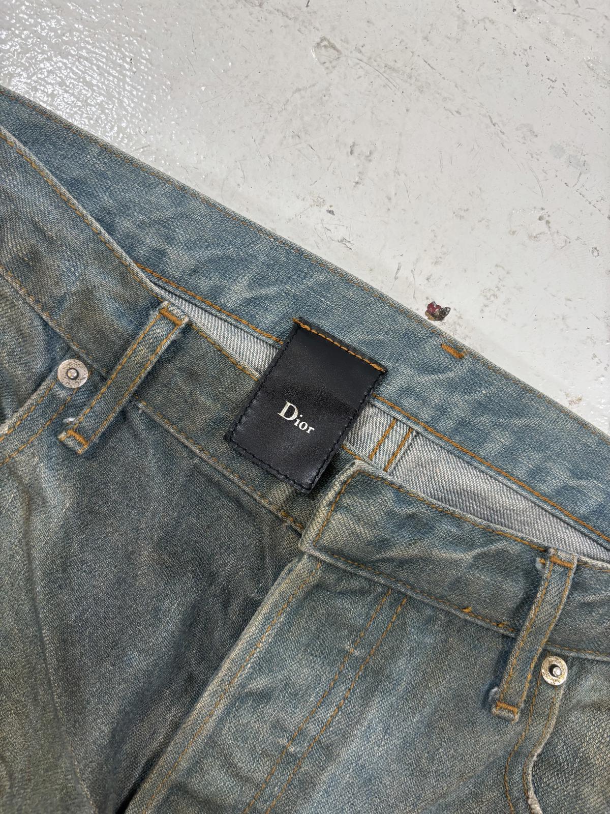 Dior Homme Dirty Clair Clawmark Jeans