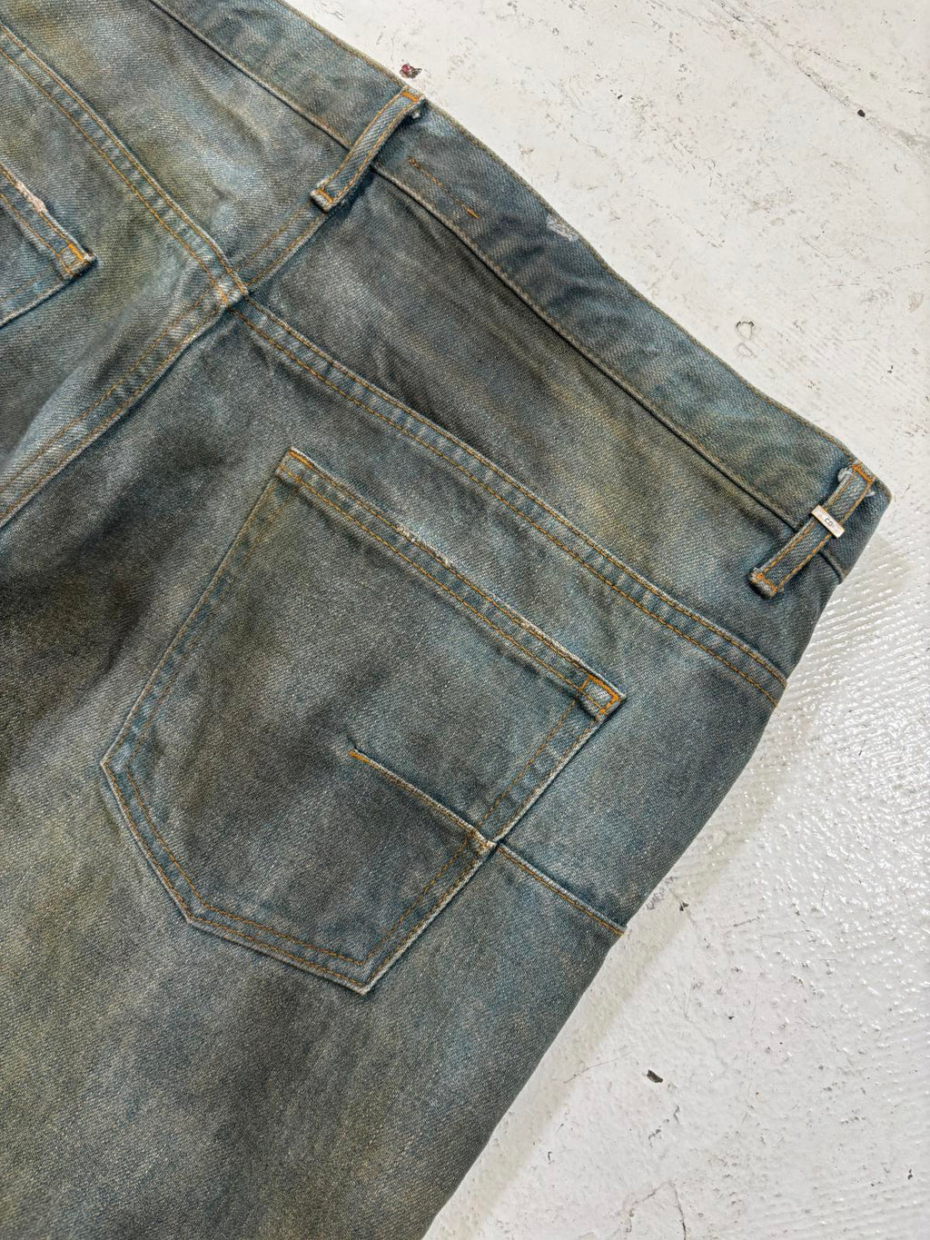Dior Homme Dirty Clair Clawmark Jeans