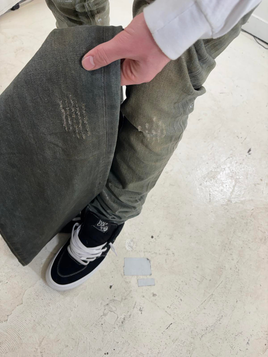 Dior Homme Dirty Clair Clawmark Jeans
