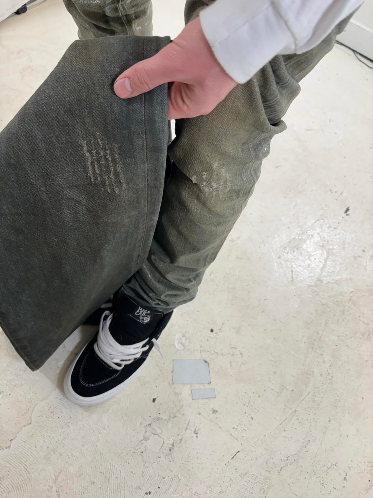 Dior Homme Dirty Clair Clawmark Jeans