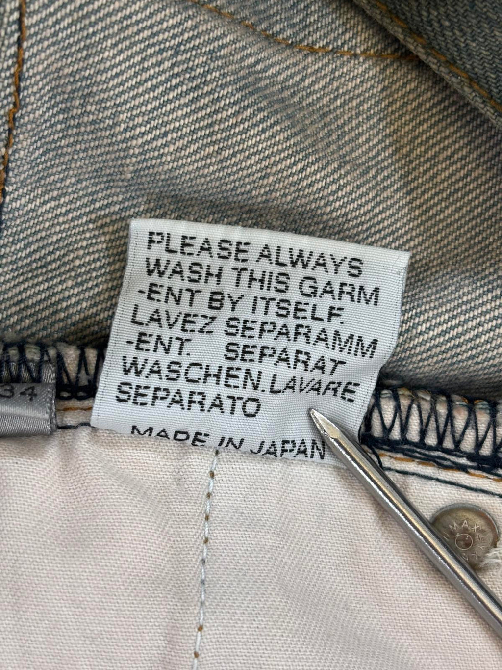 Dior Homme Dirty Clair Clawmark Jeans