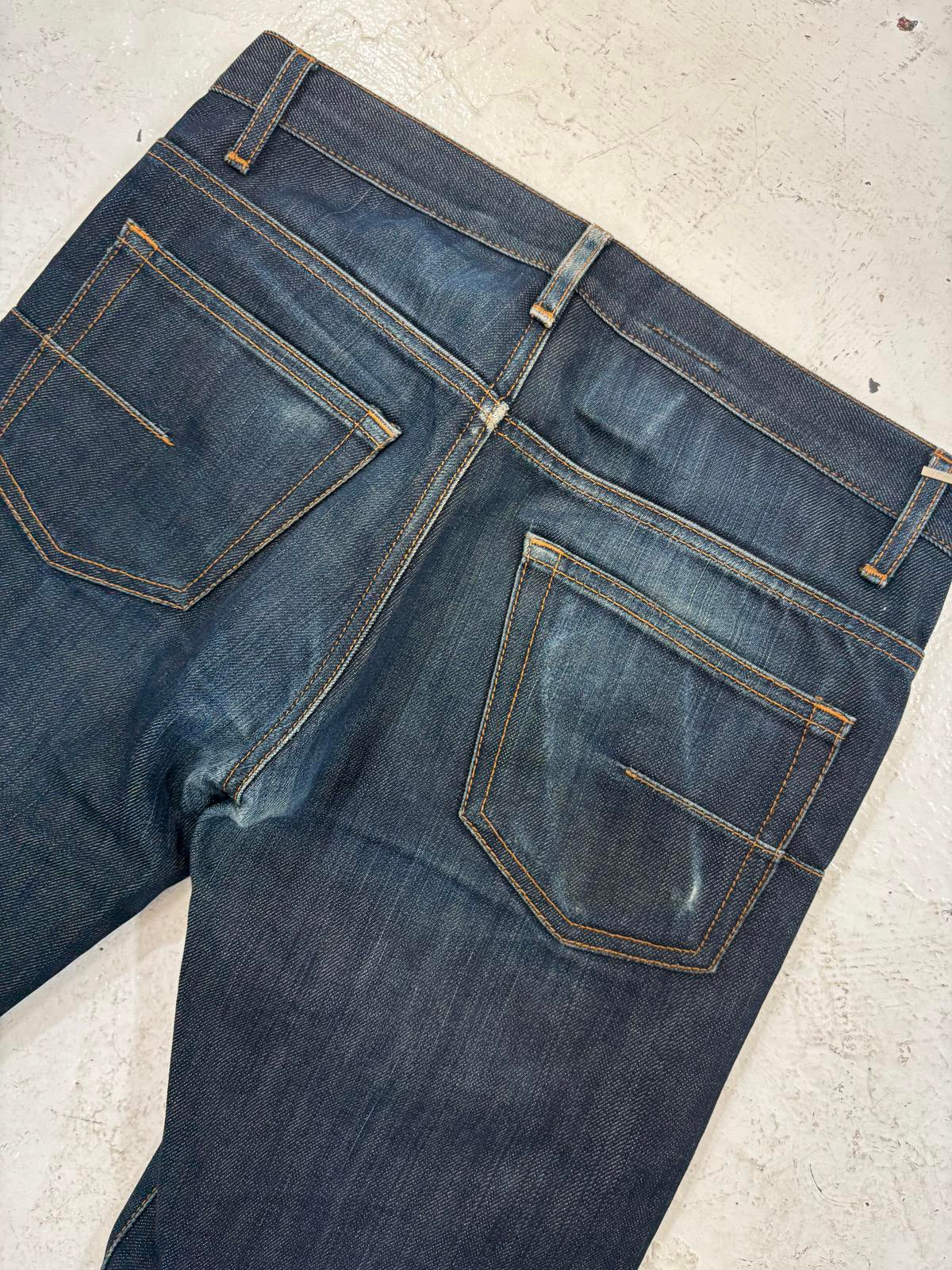 Dior Homme Raw Blue Jeans