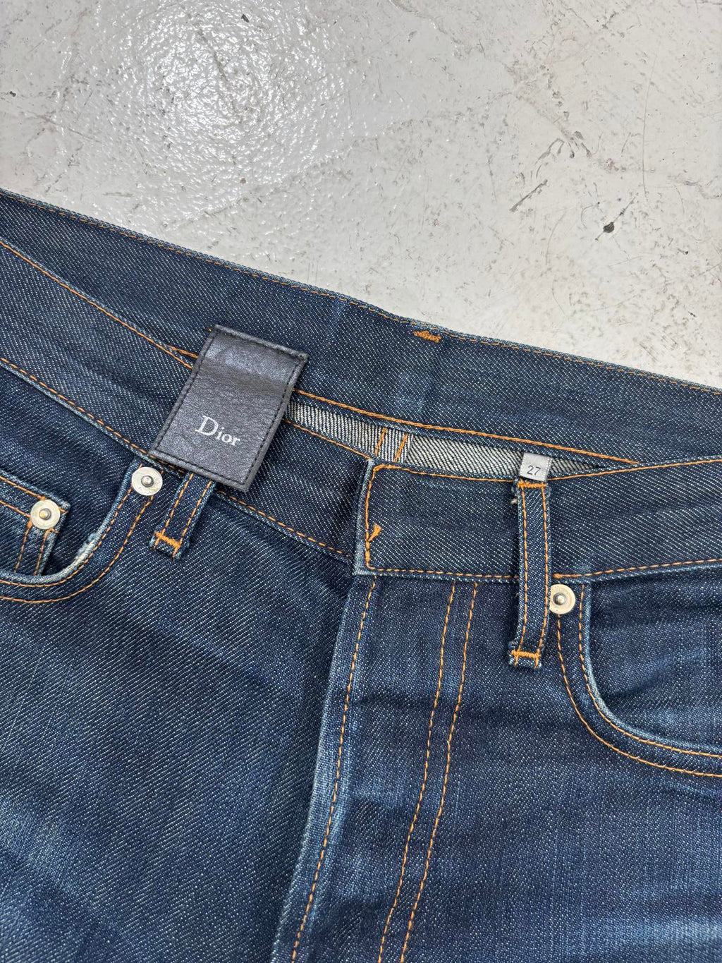 Dior Homme Raw Blue Jeans