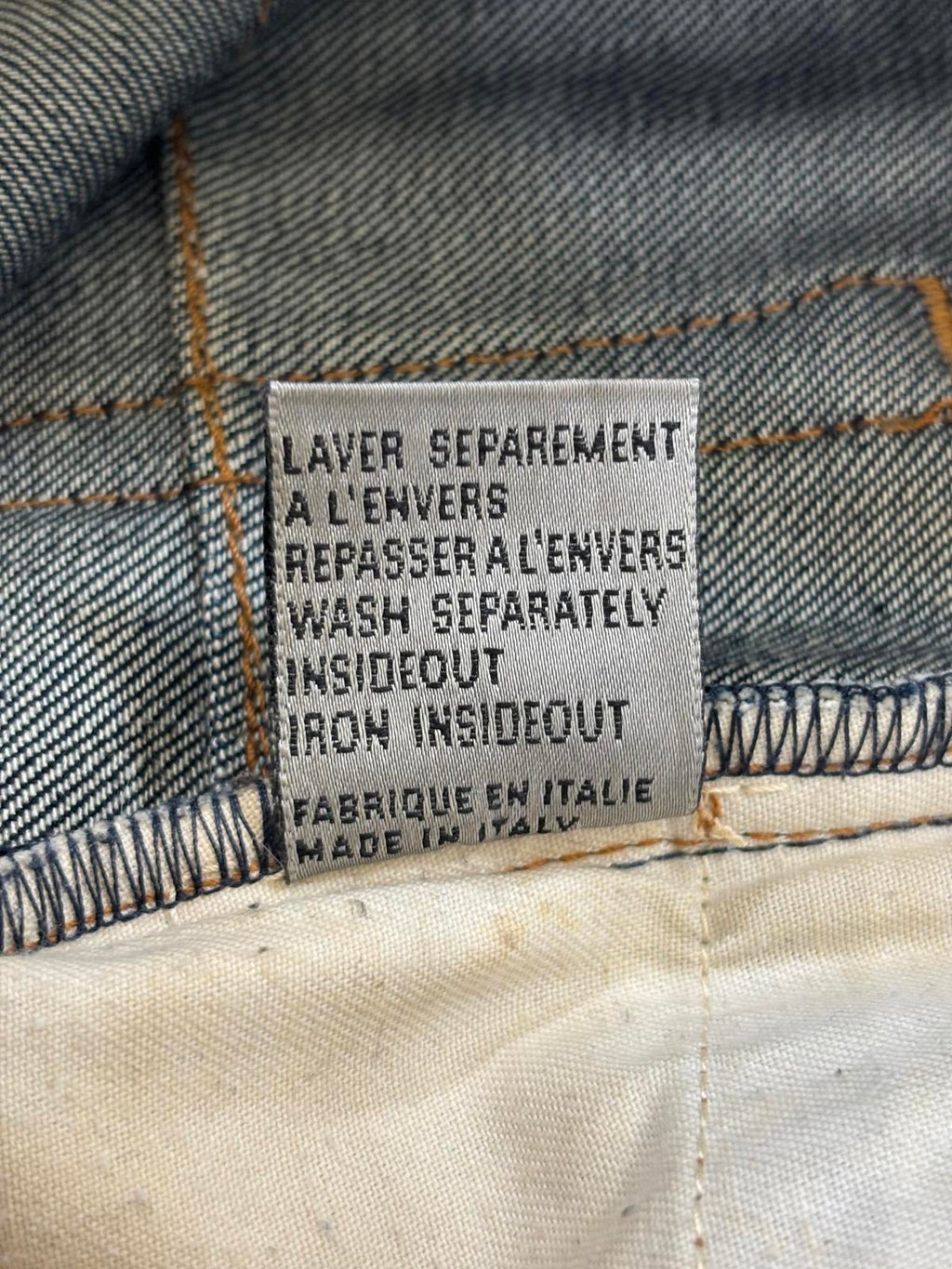 Dior Homme Raw Blue Jeans