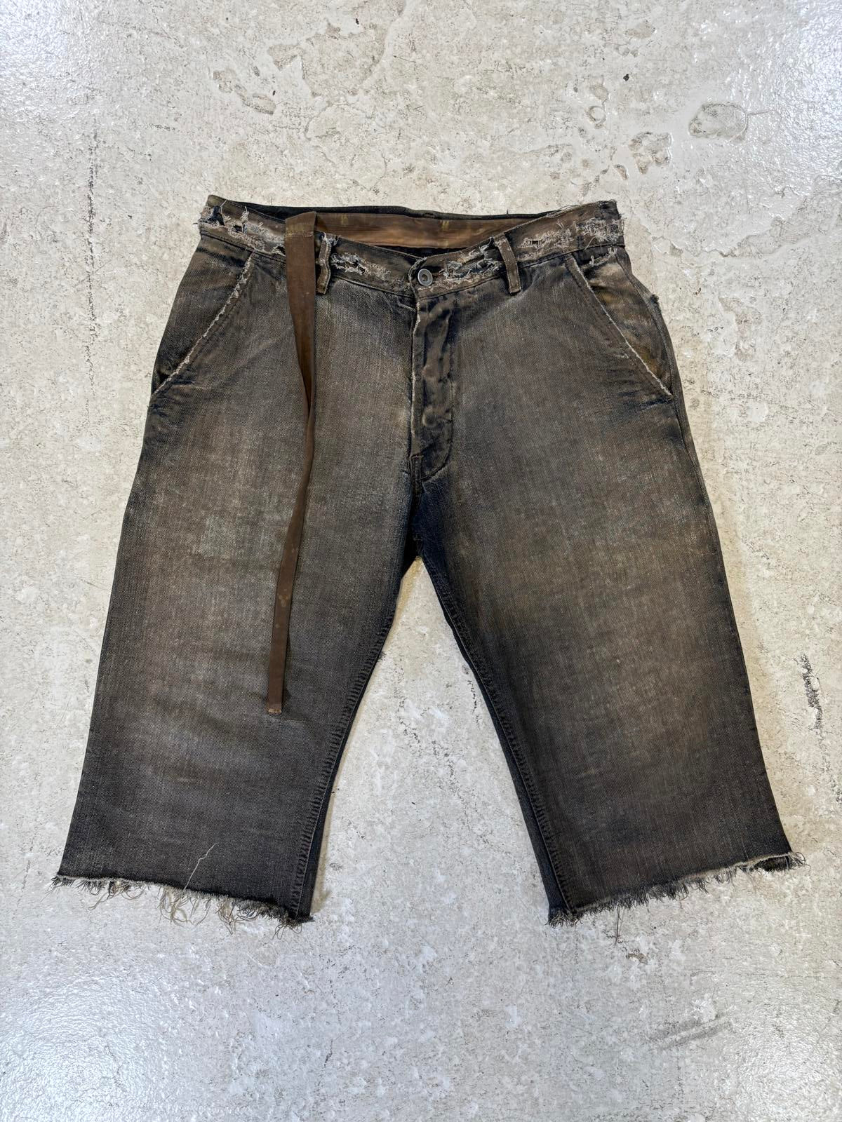 Rick Owens Denim Dust Shorts