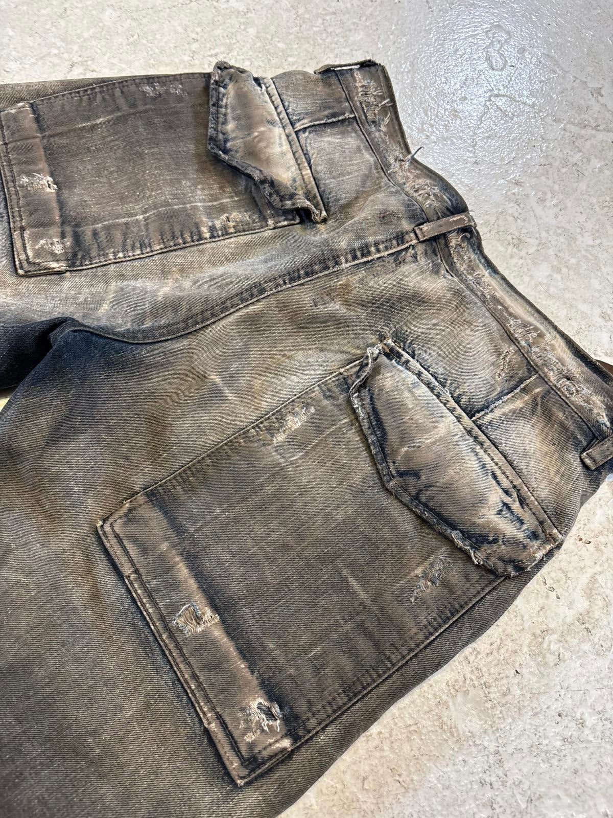 Rick Owens Denim Dust Shorts