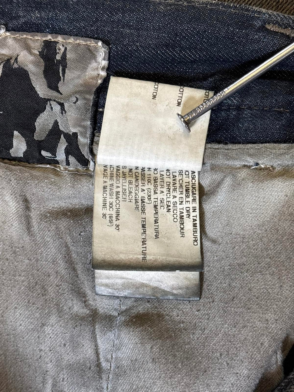 Rick Owens Denim Dust Shorts